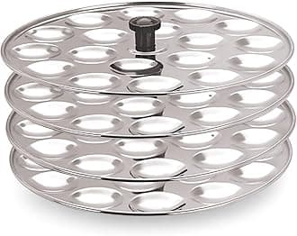 Mini Idli 4 Plates Stainless Steel Idli Stand/Idli Maker Makes 72 Mini Idlis at Once.