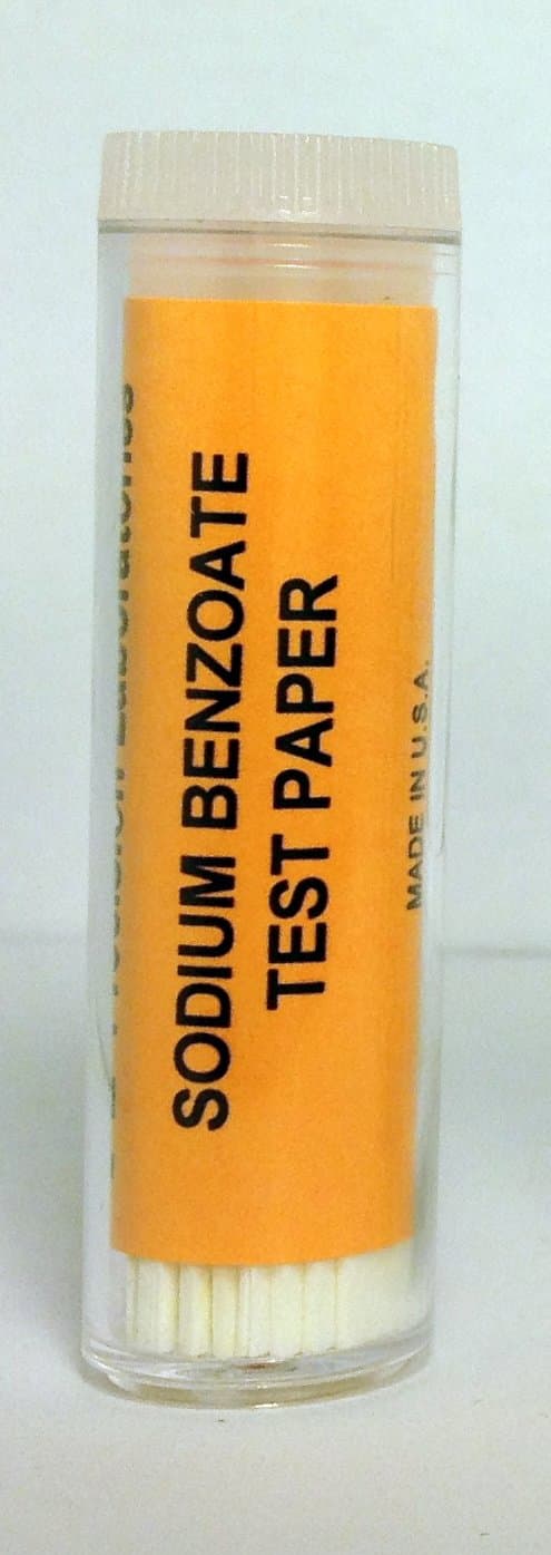 Labs Sodium Benzoate Paper Strips - Genetic Taste Testing (Vial of 100) - Model FSC1032 - Pack of 5