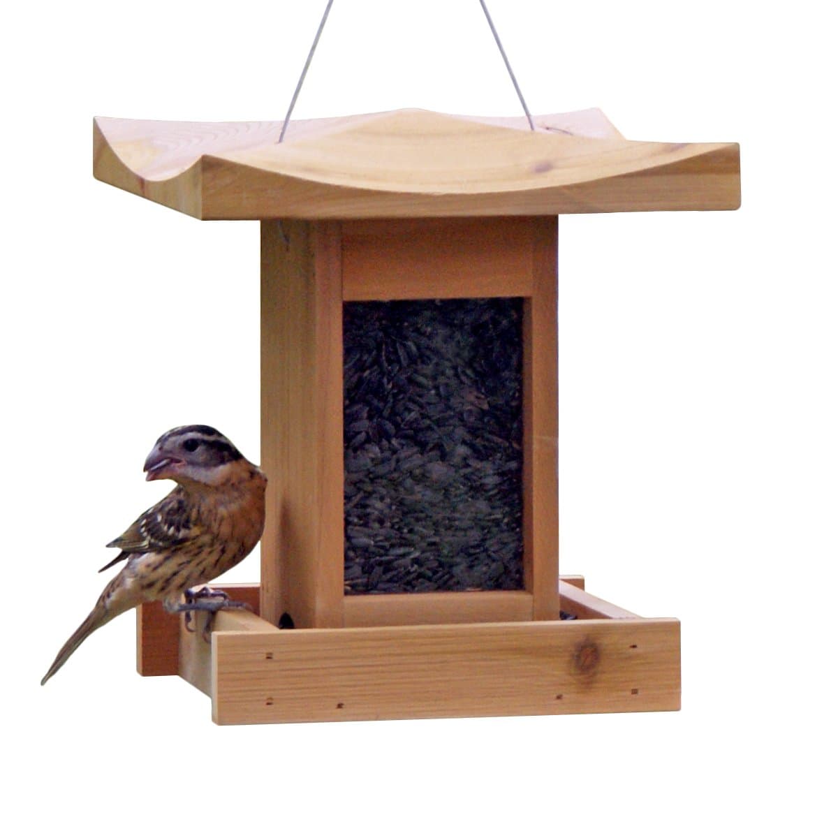 Pagoda Bird Feeder 1-Level Tall, Cedar