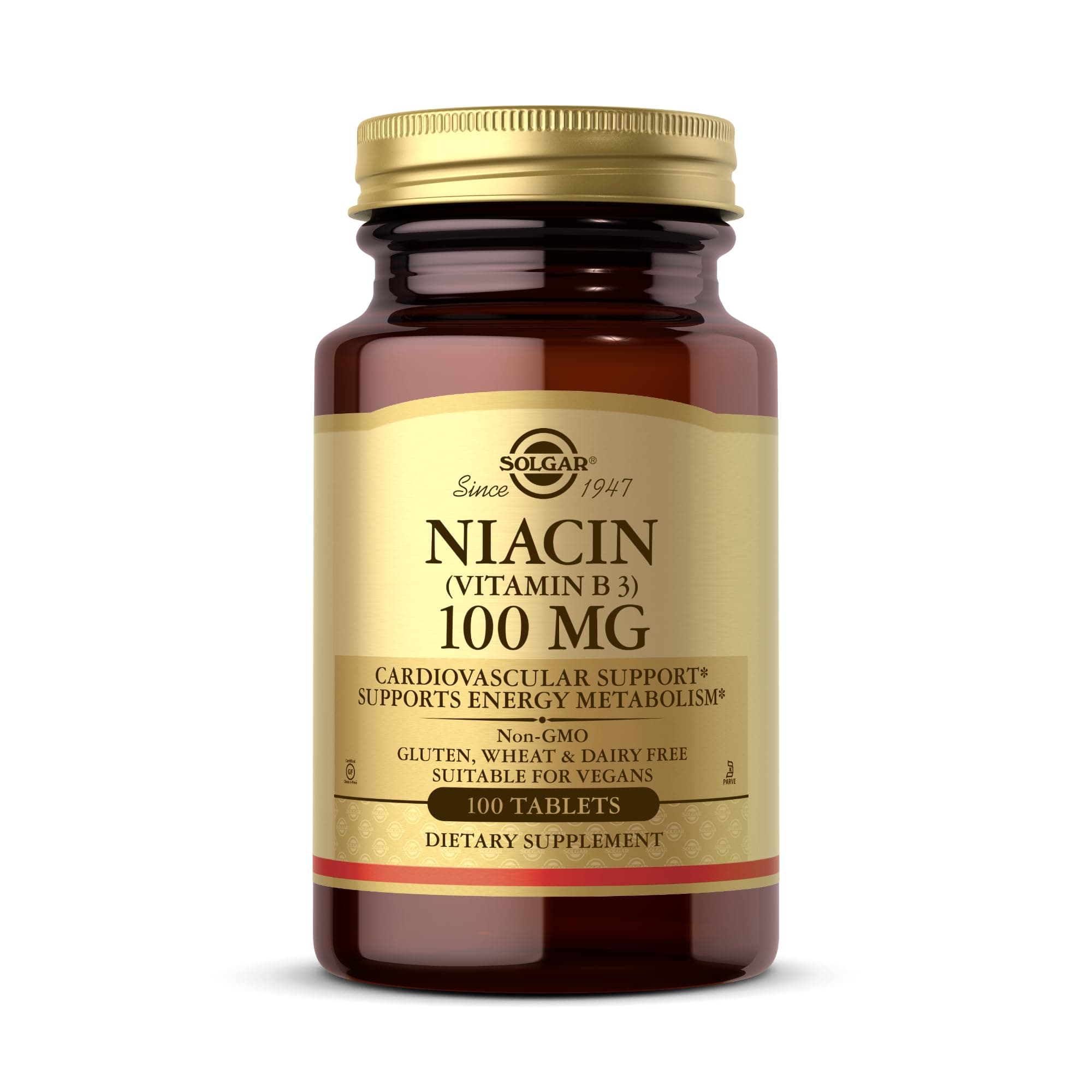 Niacin (Vitamin B3) 100 Mg Tablets, Count