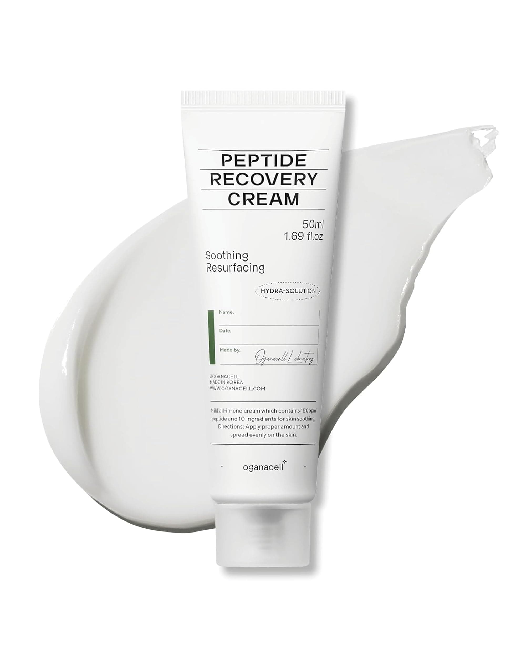 Peptide Face Cream (1.69fl oz) - Intensive Hydration for Dry Skin, Itchiness, Redness. Korean Skin Care. Ceramide NP, Shea Butter, Panthenol.
