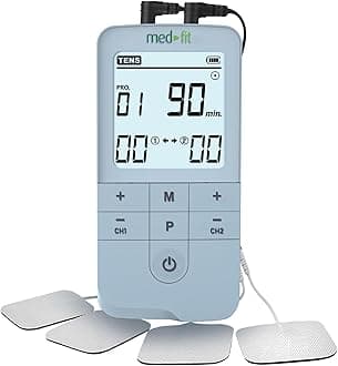 – Med-Fit Digital EMS Electronic Sports Muscle Stimulator and Muscle Toning Machine also includes 12 pain relief programmes