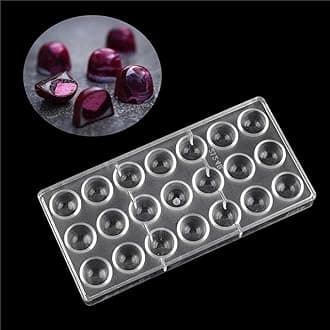 SYXYSM Baking mould 3D Half Oval Clear Chocolate Mould Big Size Classic Candy Baking Pastry Tool Polycarbonate Chocolate Mould Ice cube mould Brotbackformen