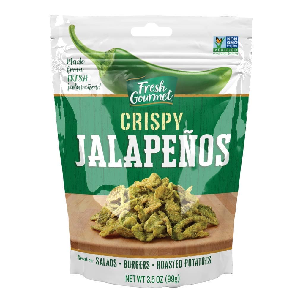 Fresh Gourmet Crispy Jalapenos Light Salt, 6 Pack, 3.5 oz