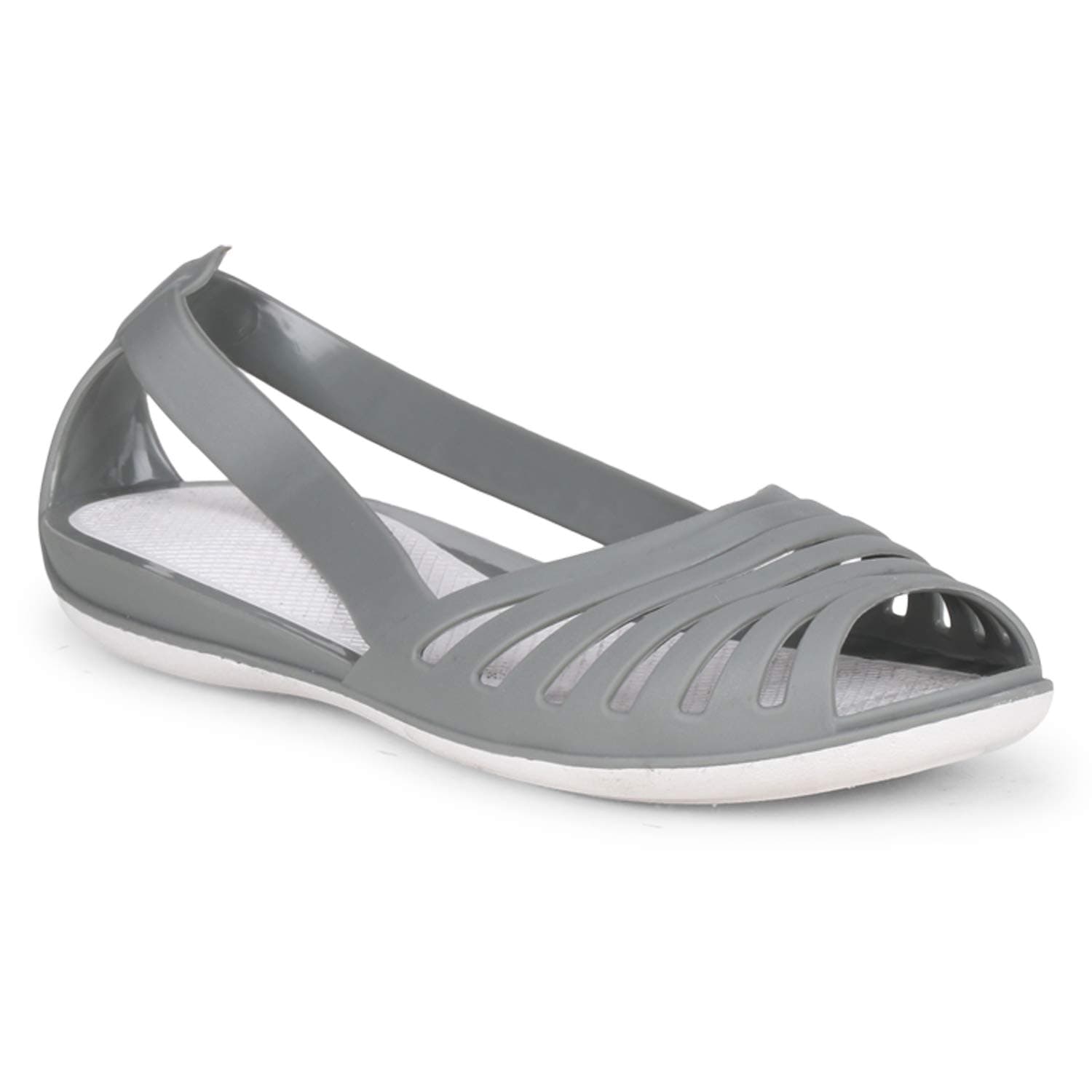 YALA Jelly Grey Women Summer Clogs