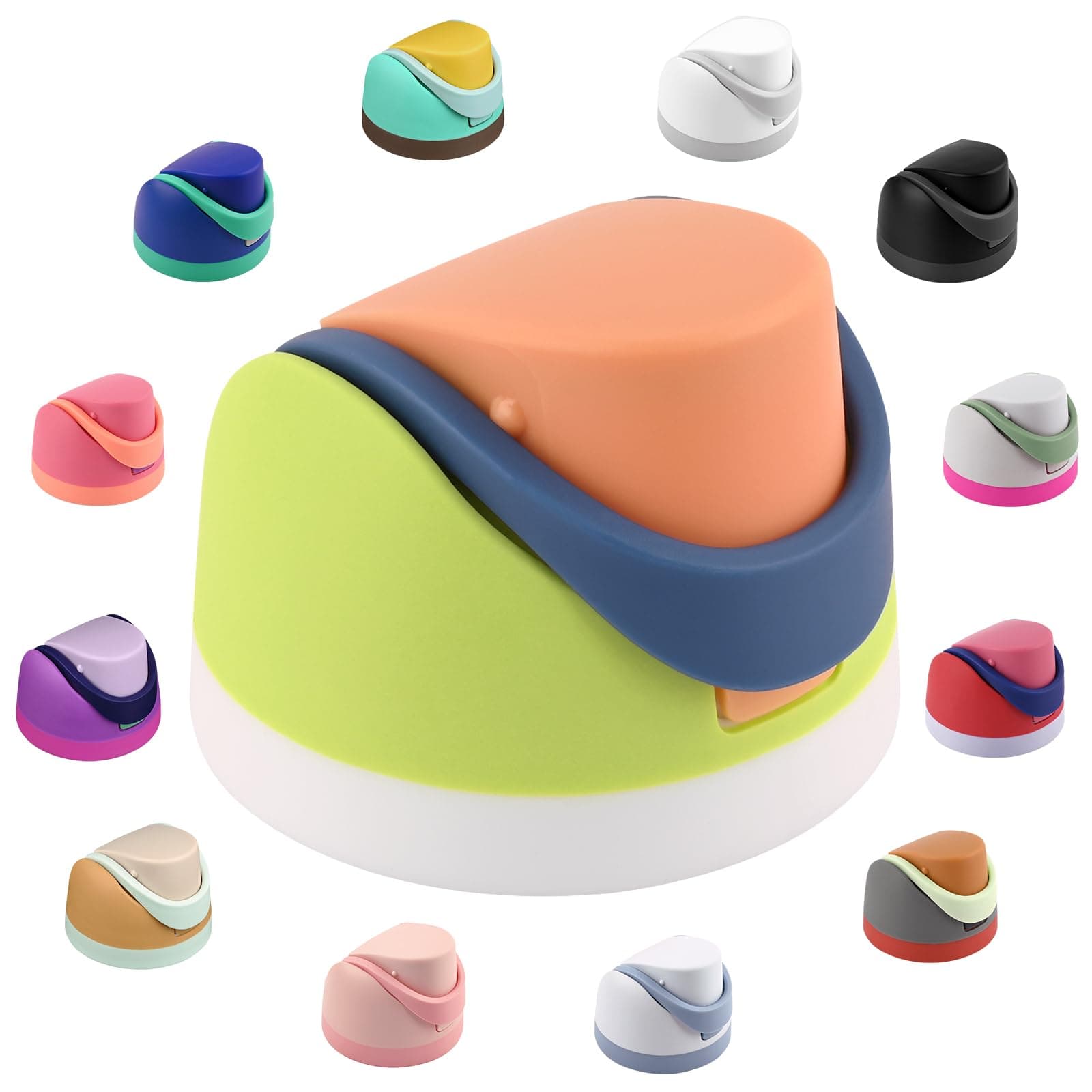 Moukiween Replacement Cap for Owala Freesip Bottle, One Button Water Bottle Top Lid Accessories Compatible with Owala Cup 16oz 24oz 32oz 40oz, BPA-Free, No Water Leakage, Bright Yellow