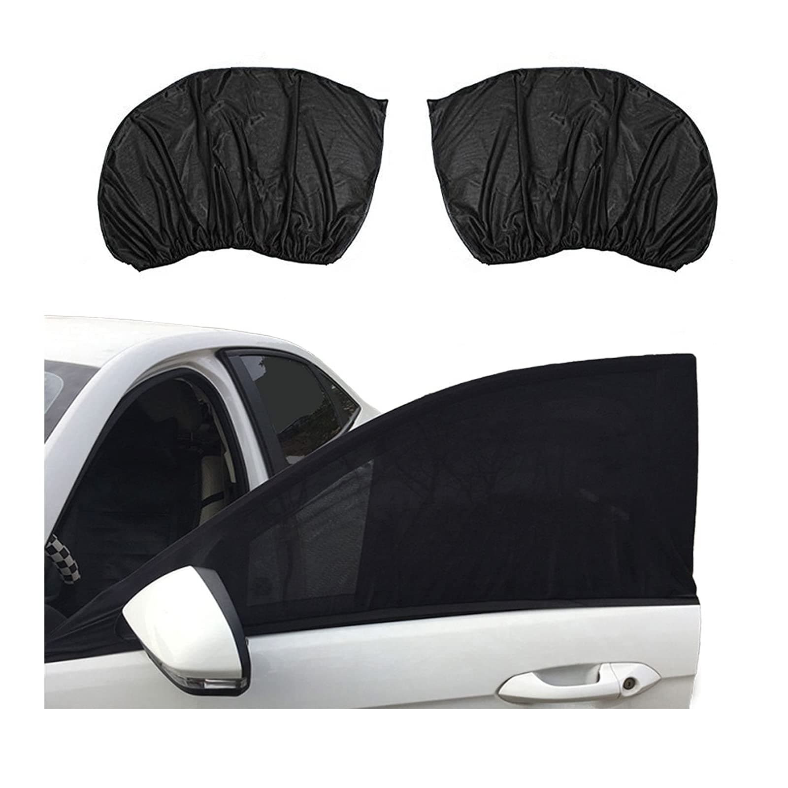 VideoPUP Universal Car Side Window Sun Shade, 2PCS Car Front Window Sunshade Cover(125x52cm)