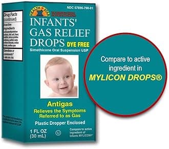 GeriCare Infants’ Gas Relief Drops Simethicone Drops for Infants, Relieves Stomach Discomfort, Safe & Gentle 20mg Drops, Child Anti-Gas 1 Fl Oz (Pack of 1)