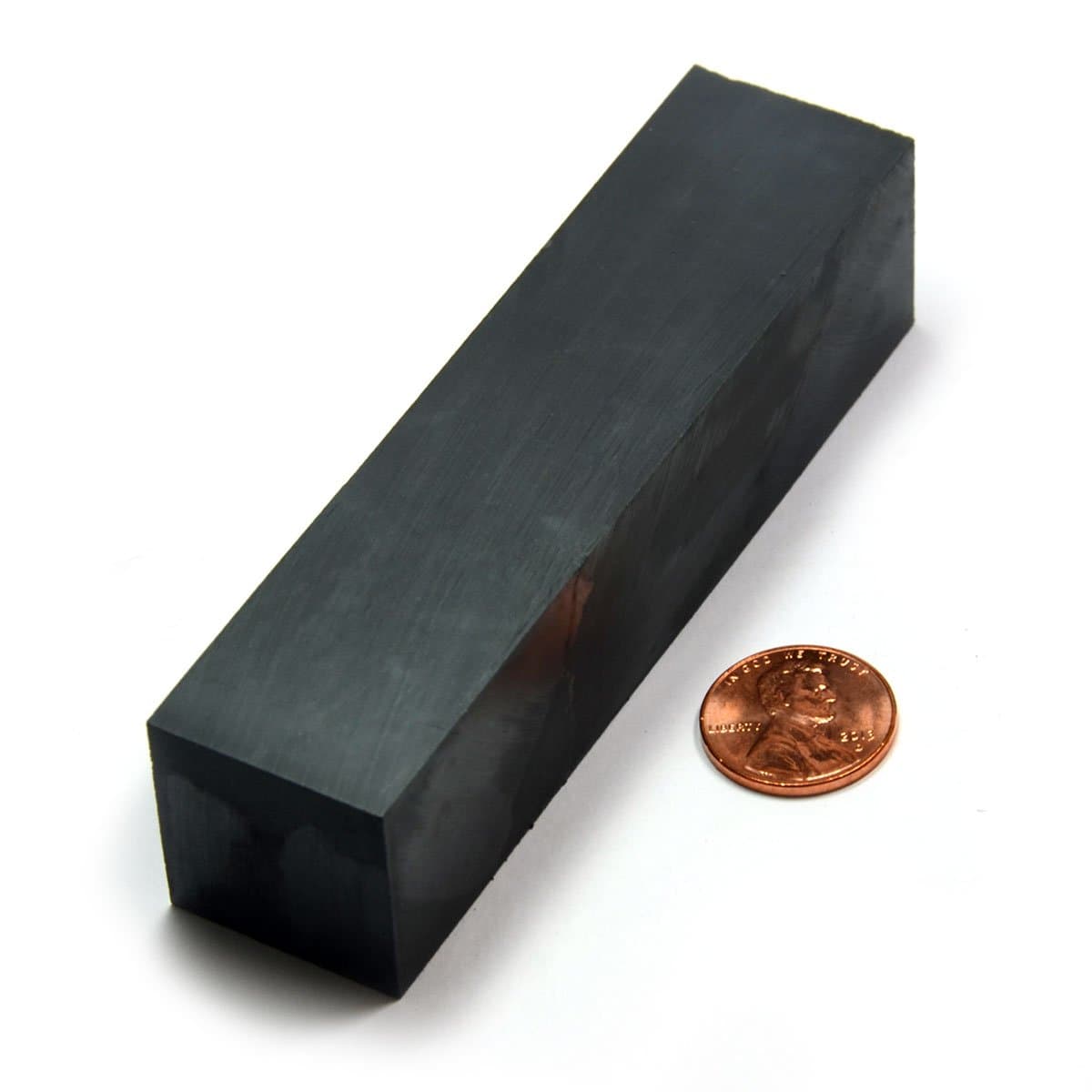 Rectangle Ceramic Magnet 1x1x4" Bar Magnet for Magnetic Therapy, Science Projects, School Project, General Holding Purposes - One Piece