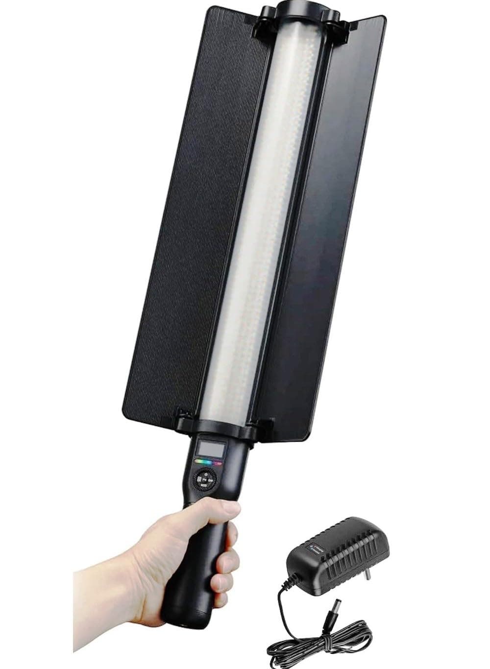 Boosty Light Stick ZGRL 2000 30W | Adjustable Brightness | Hue Cycle Adjustment & 2700K-7500K RGB LED Light Saber with Built-in Lithium Battery 10000mAH, with 20 Special Effect Modes (No Remote)