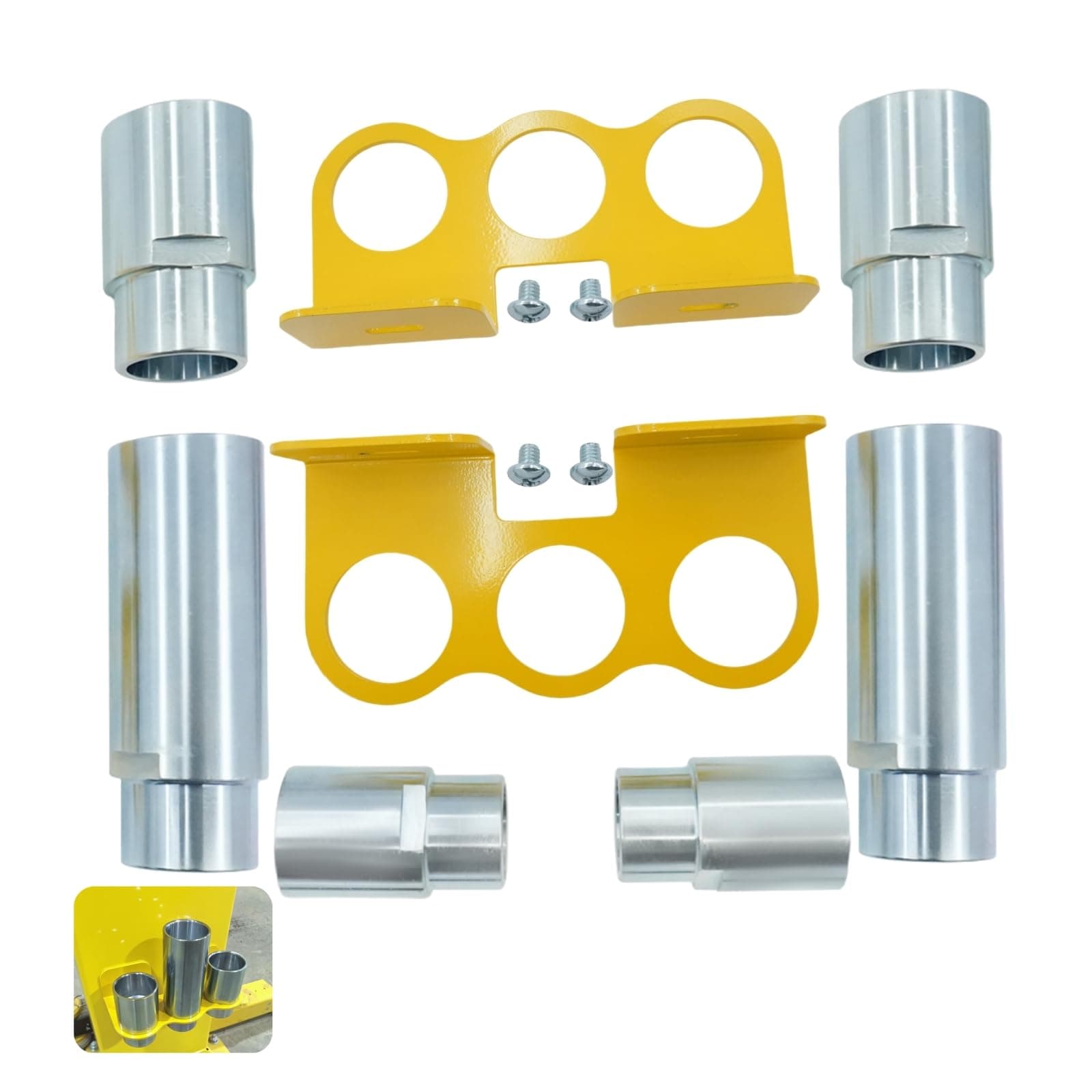 10315 Stack Truck Adapter Kit For Challenger Lifts CL10 E10 VS10 Four 3" & Two 6" Stack Adapters with Organizer for Challenger Two Post Automotive Lifts (2-3/8" 60mm pin dia.)