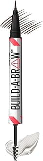 Maybelline Build-A-Brow 2-in-1 Brow Pen and Sealing Eyebrow Gel, Eyebrow Makeup for Real-Looking, Fuller Brows, Deep Brown, 1 Count