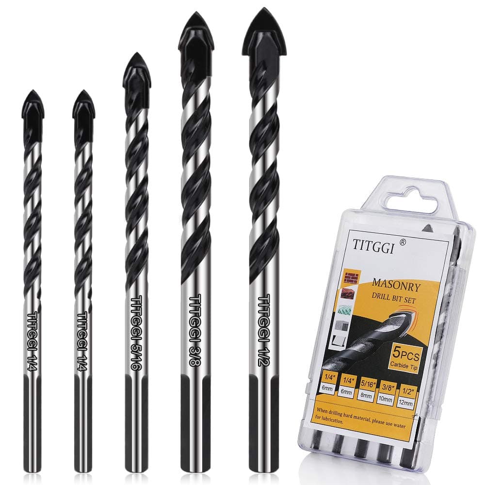 TITGGI Masonry Drill Bit Set