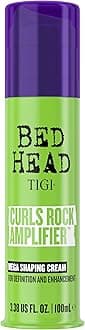 Bed Head Curls Rock Amplifier Curl Cream for Definition and Enhancement of All Curly Hair Types, 3.38 fl oz
