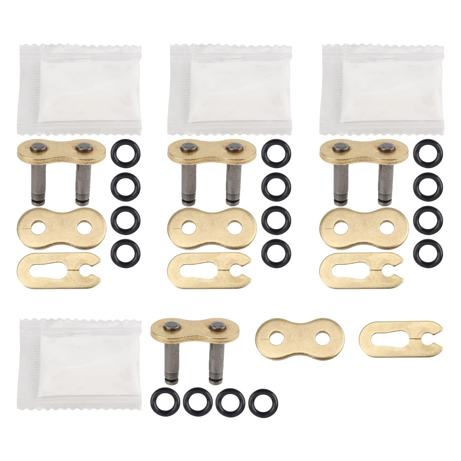 AUTOKAY4 Pcs 520 Chain Master Link O-Ring Connecting Links Fits for Motorcycle Dirt Bike