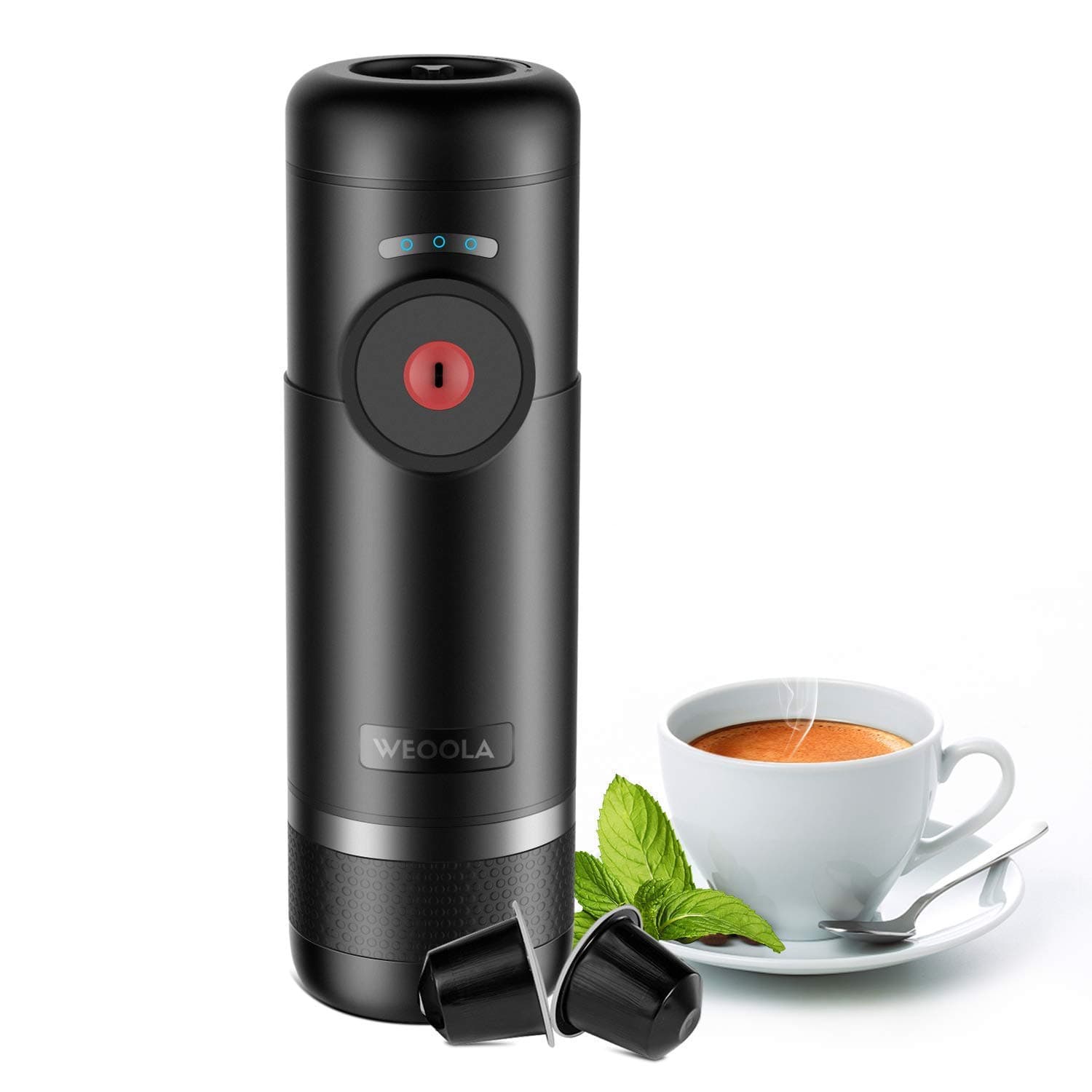 Espresso Machine Portable Automatic Boils Water 15 Bars Pressure One-Button Operation Travel Outdoor Coffee Maker