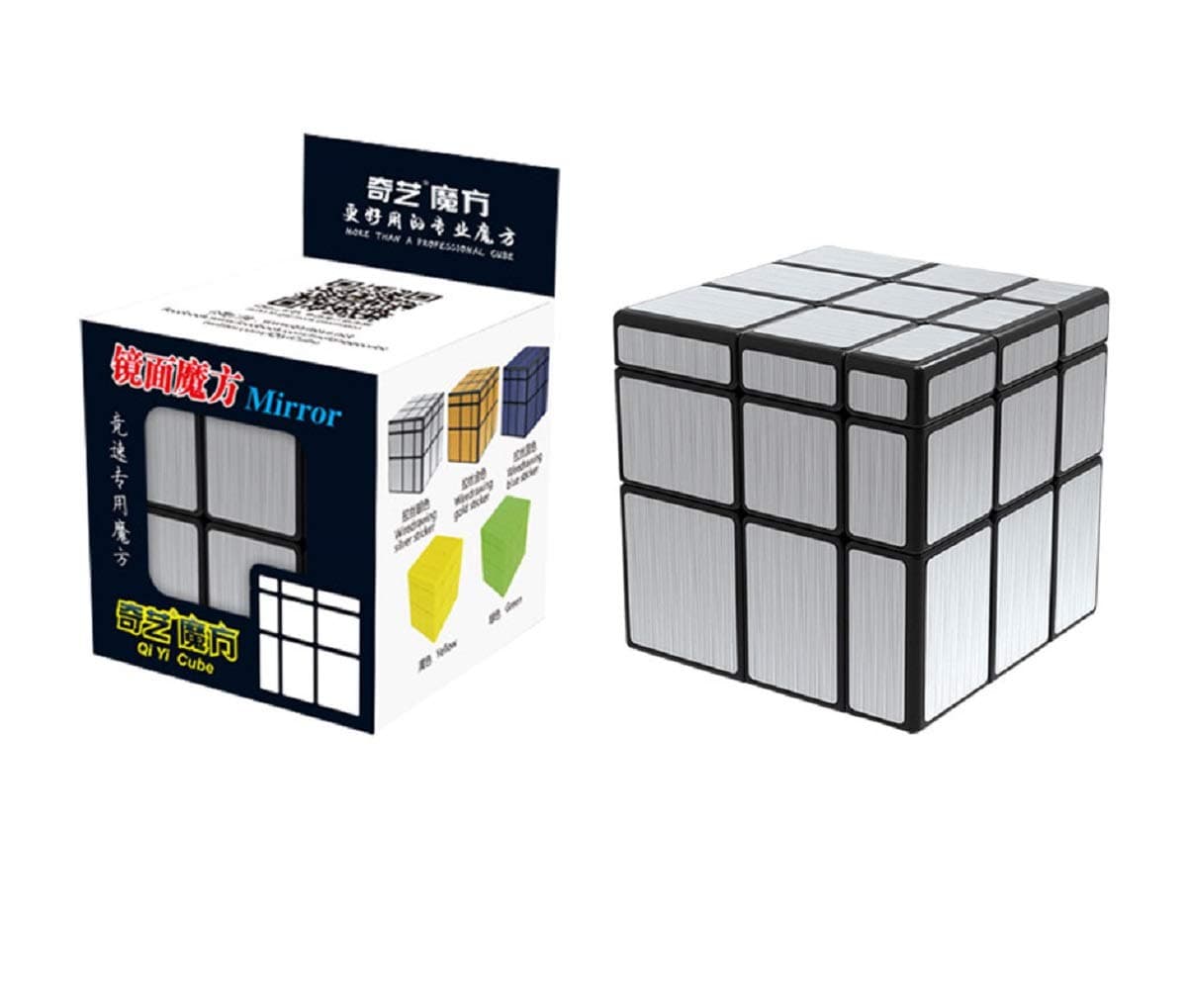 D Eternal QiYi Silver Mirror Cube 3x3 High Speed Magic Puzzle Cube