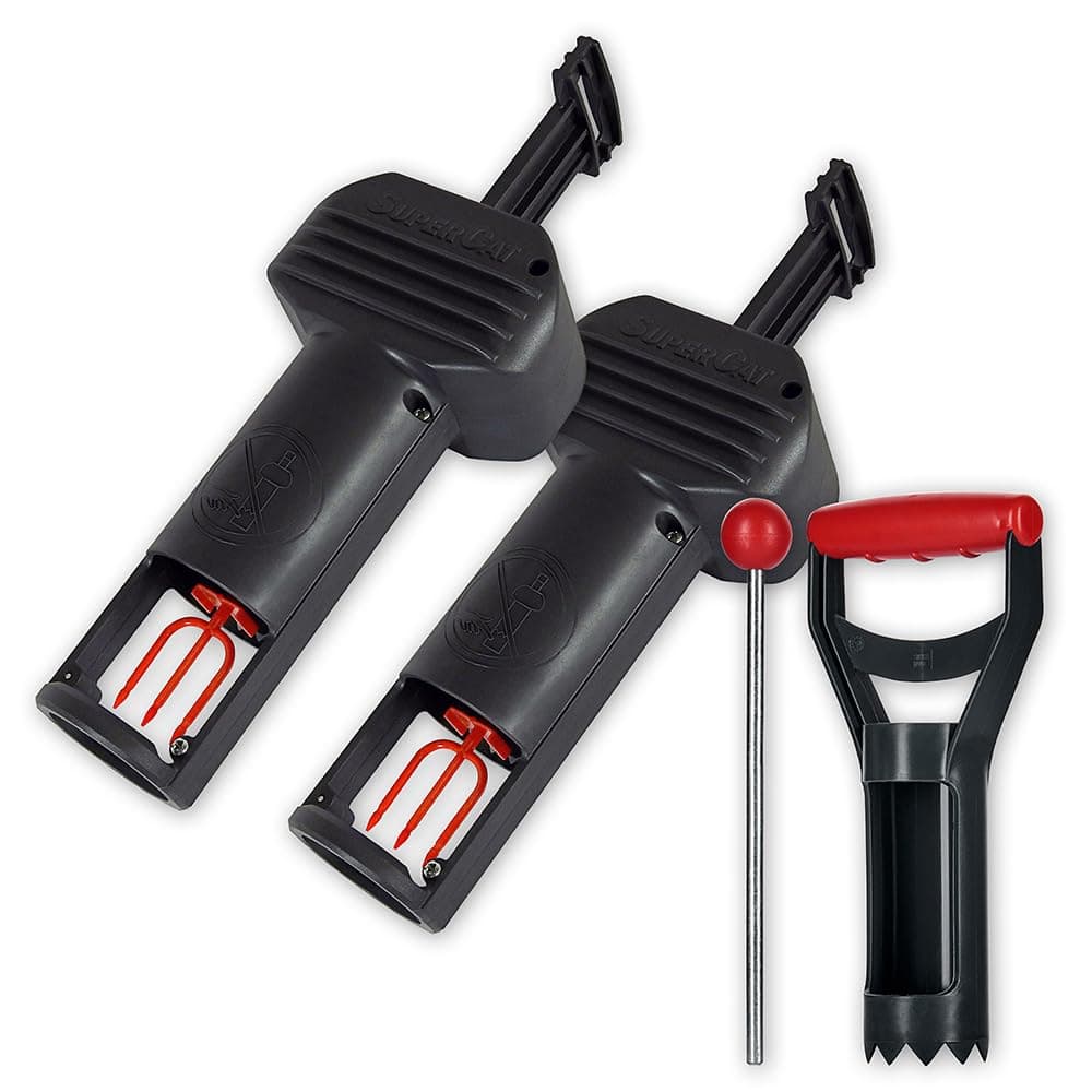 SWISSINNO Vole Trap PRO SuperCat with Accessory Set | Efficient Snap Trap for Field and Mole Control, Patented Trigger Mechanism, Safe and Reusable | 2X Traps + 1X Accessory Set