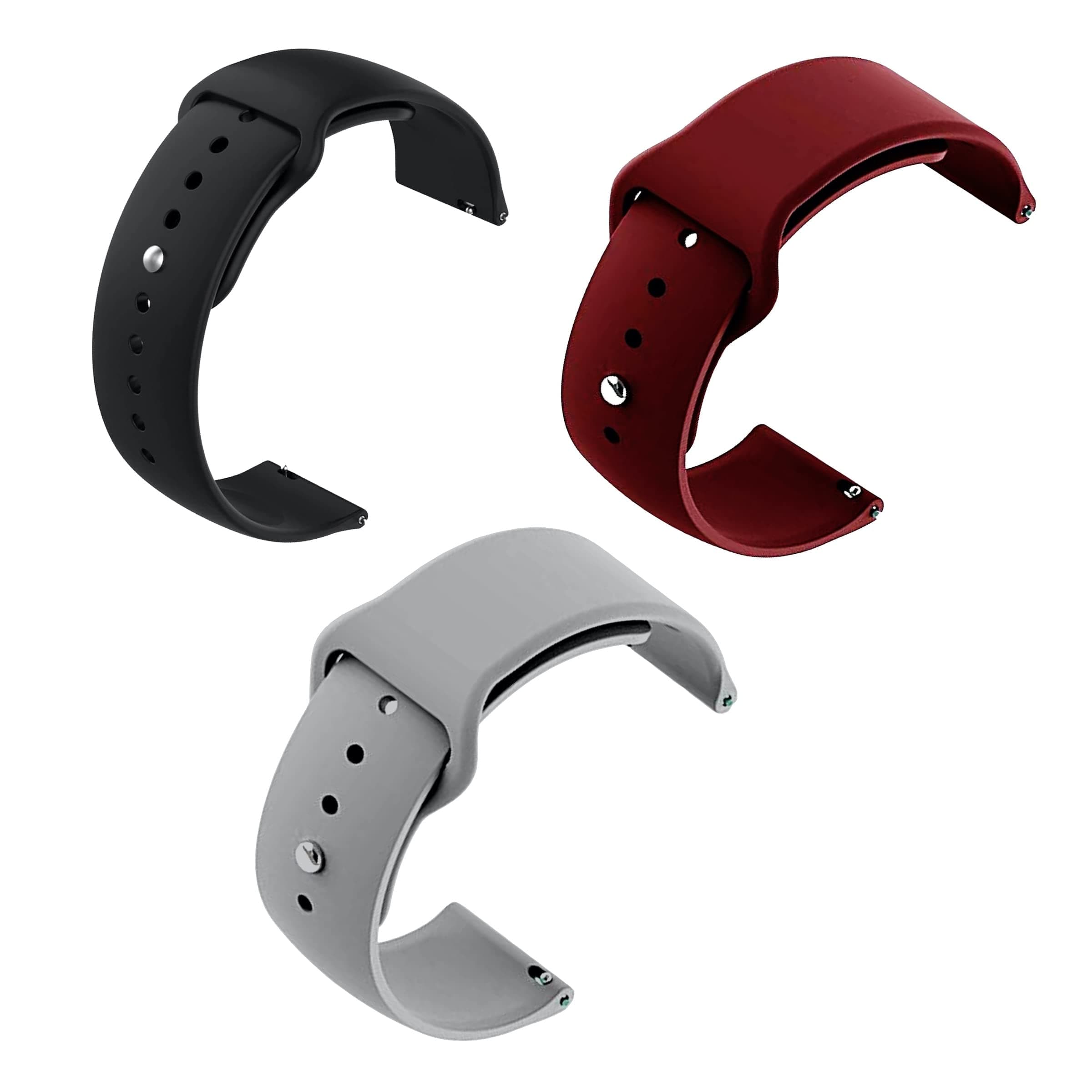 Soft Silicone Strap Replacement Band for Apple || Realme || Boat || Noise || Fireboltt || Amazfit || Samsung || Oneplus Smart Watch Straps