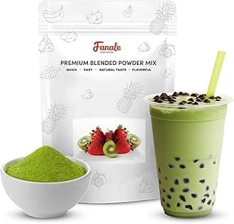 Fanale Premium Matcha Green Bubble Tea Flavoring Powder | Perfect for Baking, Smoothies, Desserts and Drinks | Instant Flavoring Powder for Boba Milk Tea - 2.2 Pounds (Pack of 1).