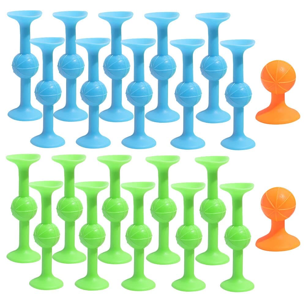 22 Pcs Pop Darts, CJBIN Soft Silicone Pop Darts Game Set with 2 Orange Objectives, Pop Sucker Darts, Pop Darts Sucker, Great Suckers Family Interactive Release Stress (Kids&Adults), (YZY01051CLH)