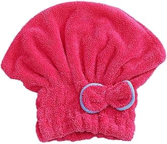 Microfiber Hair Drying Cap,Hair Drying Towel,Soft Absorbent Quick Drying Cap,Absorbent Hair Cap,Bow Dry Hair Cap,Dry Hair Towel,Wrap Cap for Women Girls