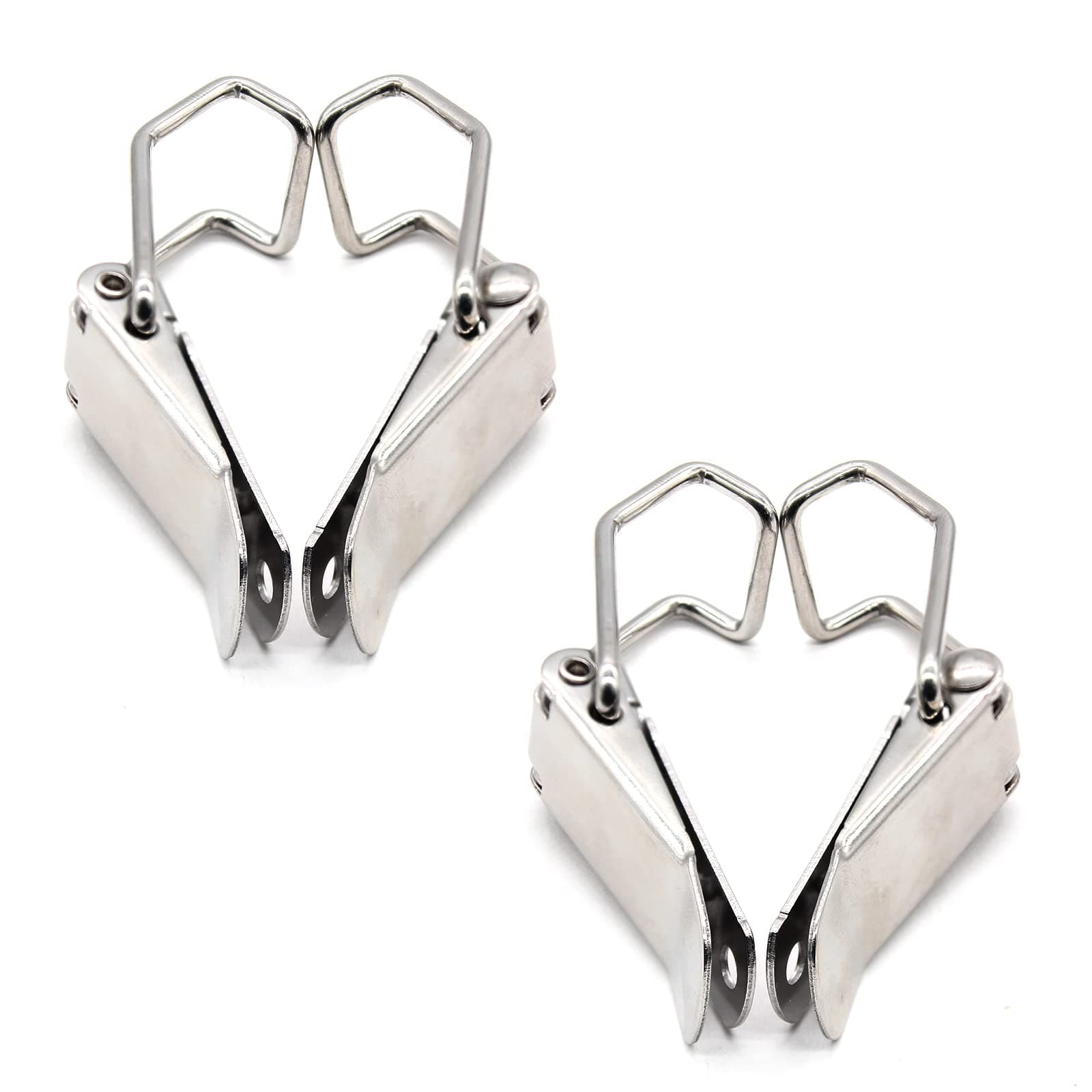 4 Pcs Spring Loaded Hasp 304 Stainless Steel Toggle Latch Hook 73mm Box Spring Loaded Toggle Latch Hasp（2.87 inch）