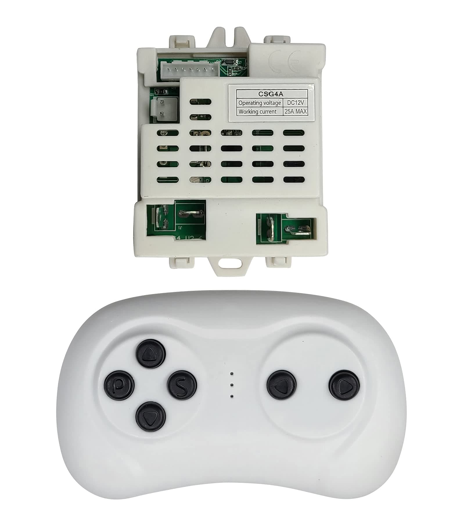 2.4G Bluetooth Remote Control and CSG4A 12V Receiver Control Box Mother Board for Kids Powered Wheels Children Electric Ride On Car Replacement Parts