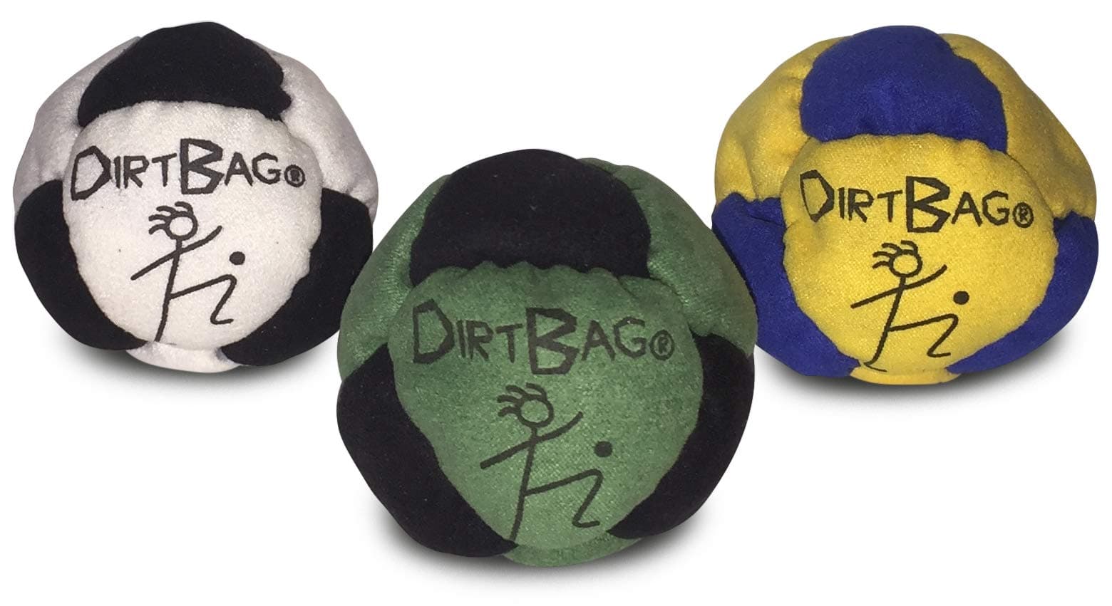 Dirtbag Footbag Classic Sand-Filled Hacky Sack Three Pack -
