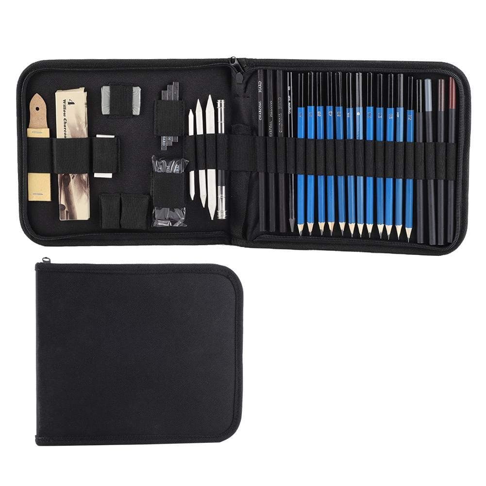 Soar 40pcs Sketching Engineering Drawing Design Set Pencils Bag for Professional Artists, Amateurs, Beginners, Students, Architect and Designer, Art Supplies