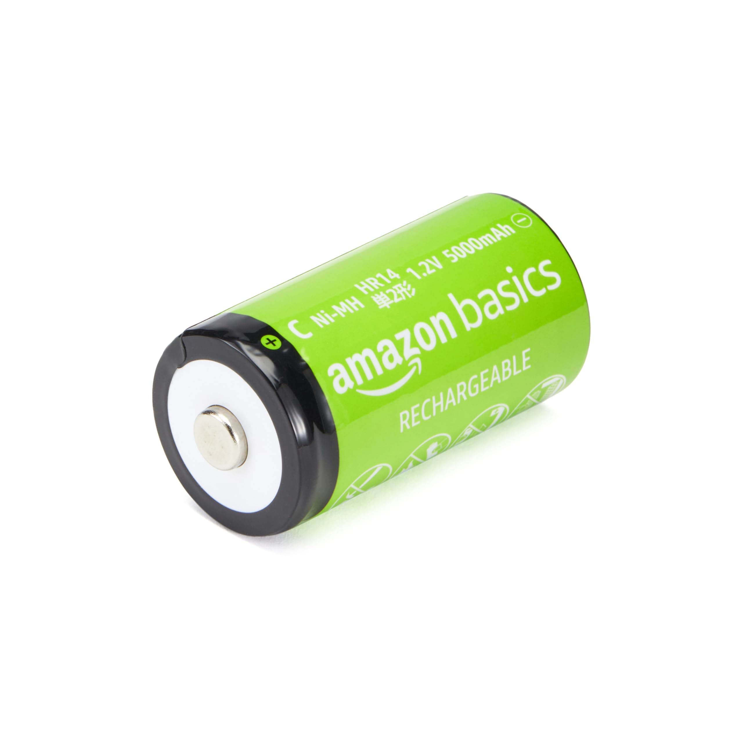 Amazon Basic Rechargeable NiMH 5,000mAh AA Batteries, Up to 1,000 Rechargeable, 1 Pack (4 Pack)