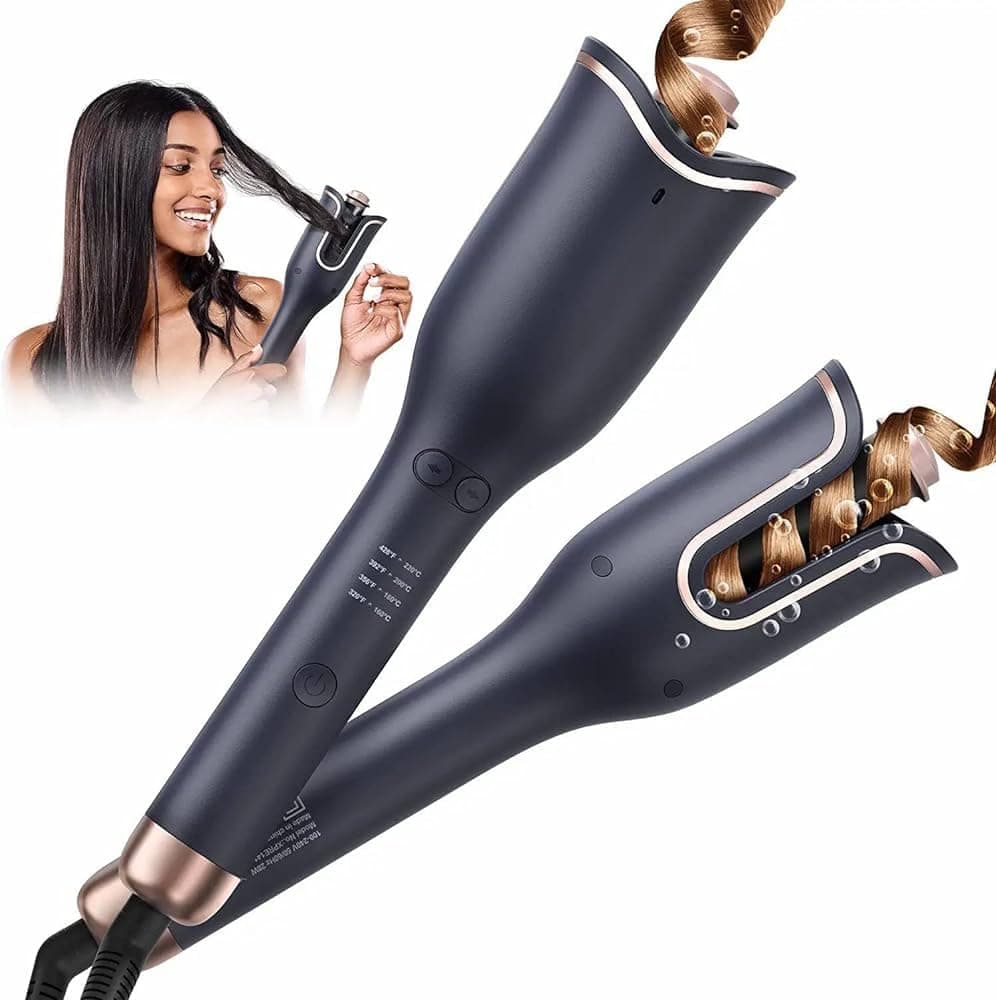 Spin and Curl Professional Automatic Curling Iron, Auto Hair Fast Curler 360 rotation, Innovative heating hair curling iron for hair styling, large and small curls