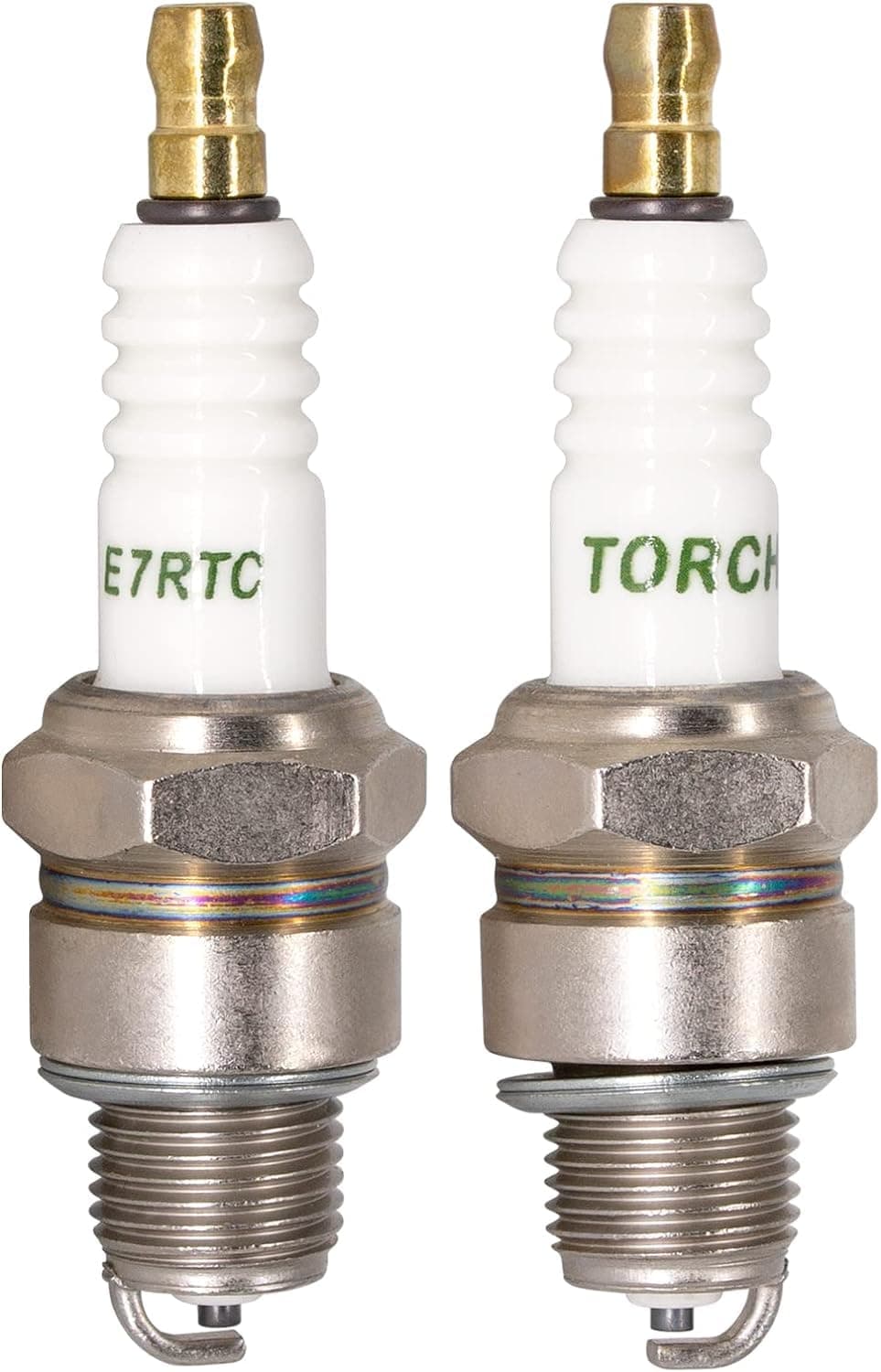 – TORCH 2pcs E7RTC Spark Plug Repalce for NGK 6422/BPR7HS 7022/BPR6HS 5111/BP7HS, for DEN SO 5379/IWF22 4022/W22FPR-U, for Cham pion 8814 RL82YC/814 OE064 5939/QL78YC, for BOS CH WR6BC WR7BC WR7BC+,OEM