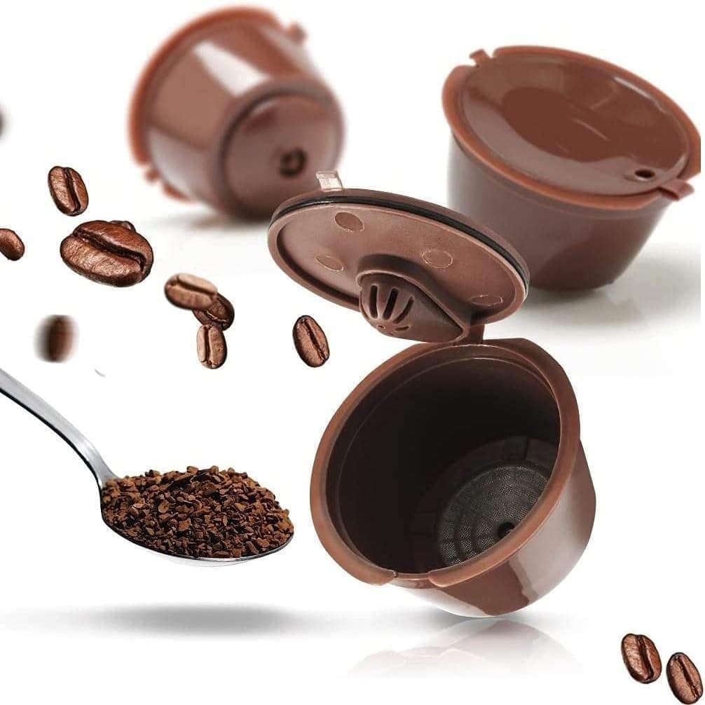 Reusable Coffee Capsule for Nescafe Dolce Gusto Machine Refillable Capsules Pod Compatible Filter Cups BPA Free Coffee Pods by KOKSI