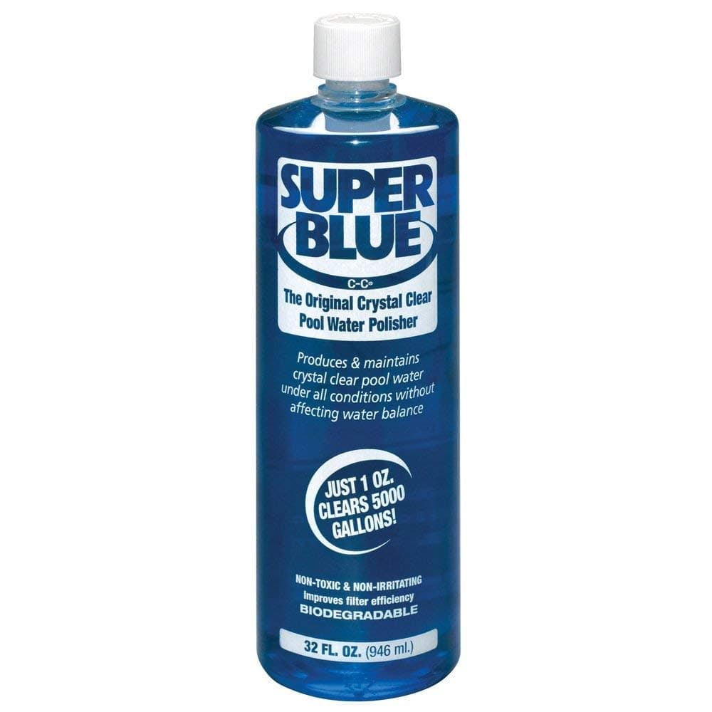 Robarb R20154 Super Blue Clarifier 1-Quart Crystal Clear Pool Water Polisher (Easy to Use)