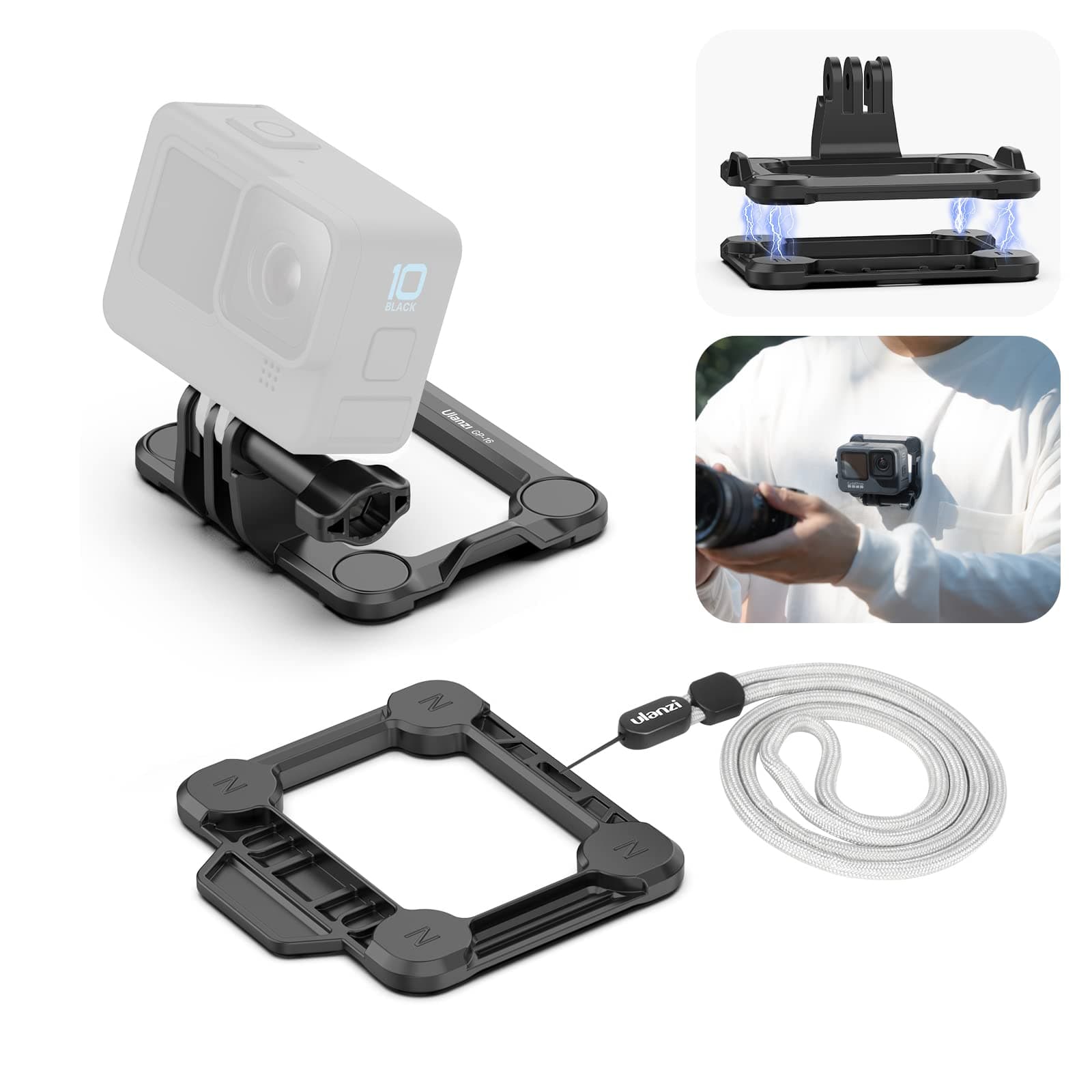 ULANZI Select Super Snap Magnetic Mount for Gopro