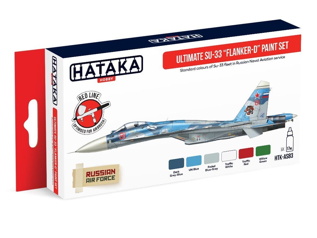 HTK-AS83 Ultimate Su-33 "Flanker-D" paint set