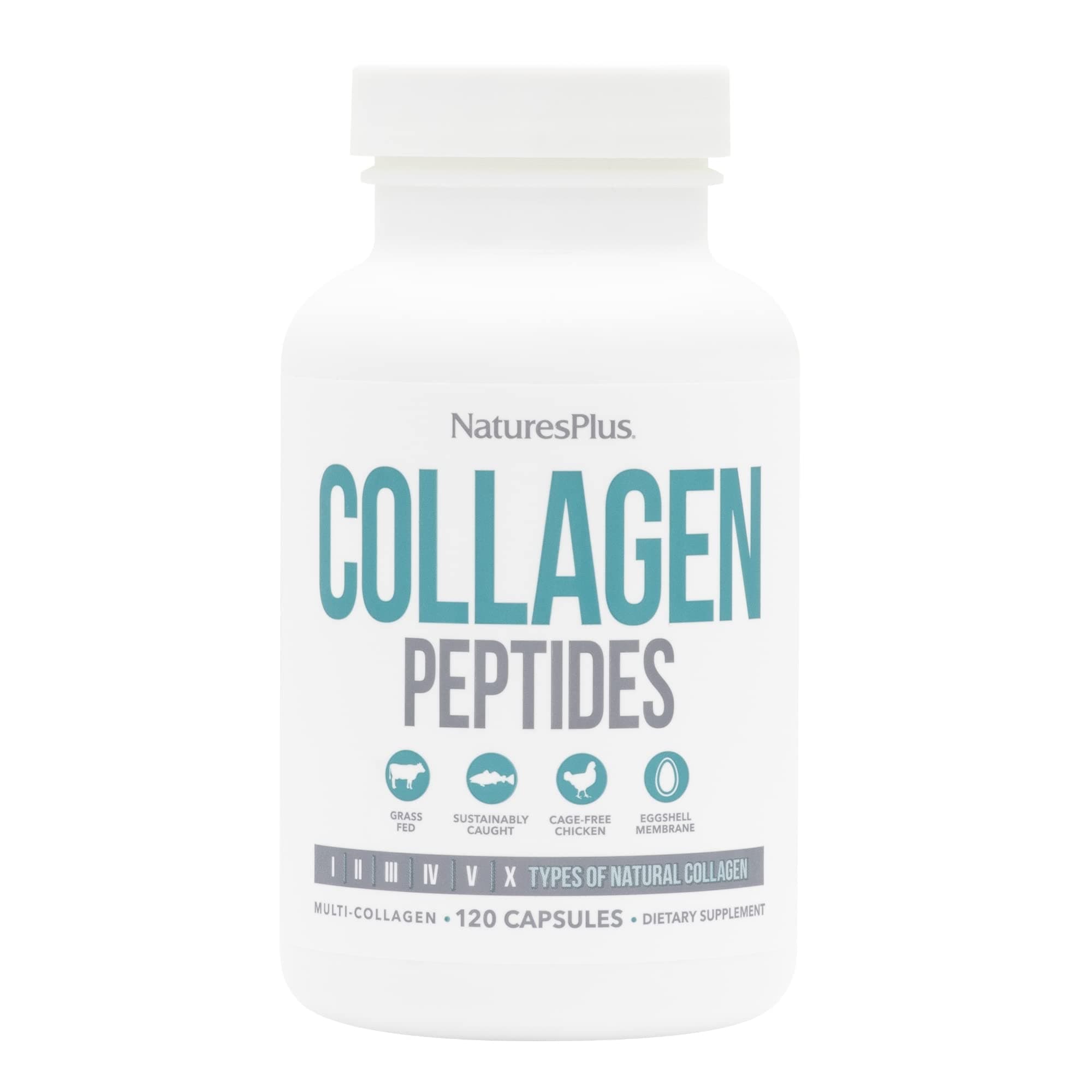 NaturesPlus, Collagen Peptides, 120 Capsules