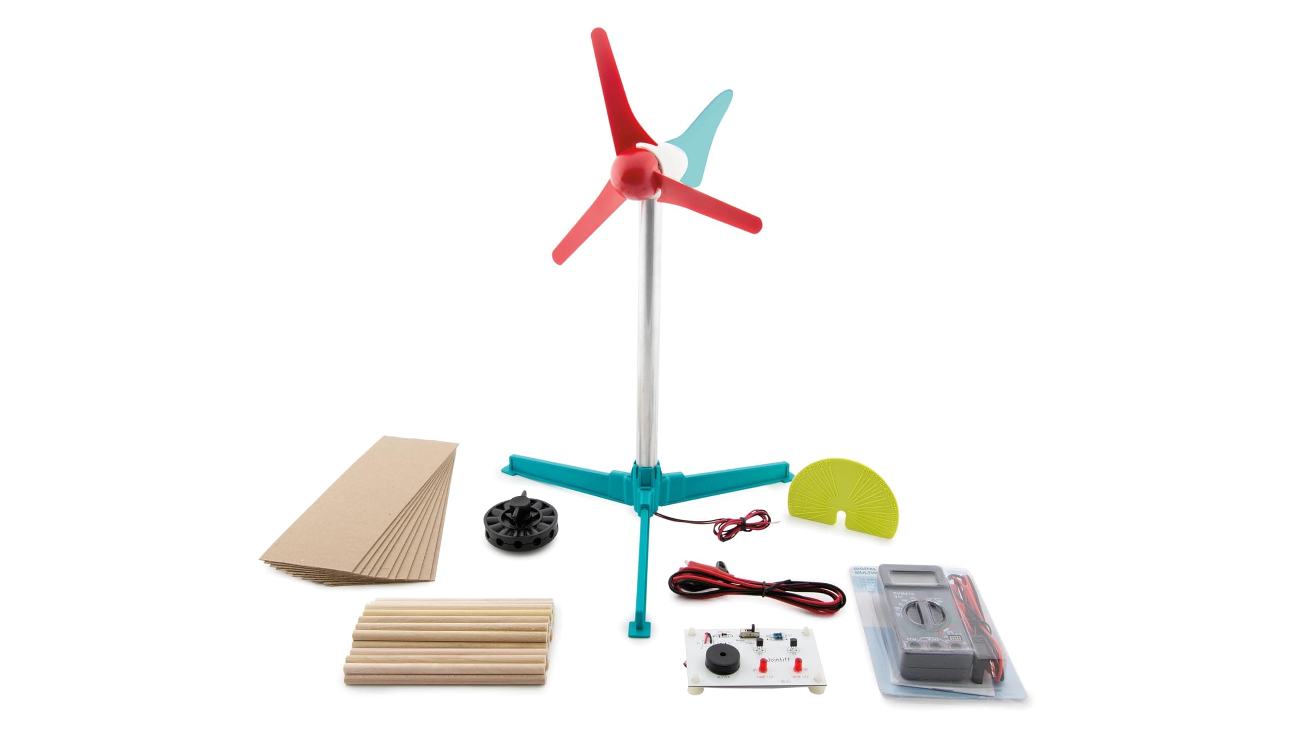 Vernier KidWind Mini Wind Turbine with Blade Design - Learn Renewable Energy & Engineering | Ideal for Outdoor Classrooms | Compatible with Data Technology