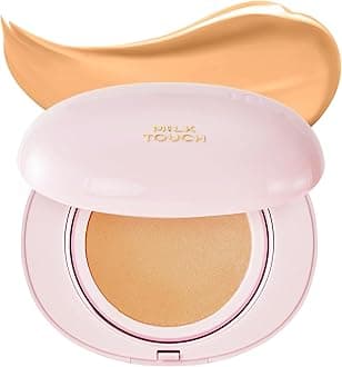 MILKTOUCHCushion Foundation, 24H Flawless Skin, Radiant Shine, No Oxidation, Long-Lasting, Non-Creasing, 60% Hydrating Skincare Infused Korean Foundation, Valentines Gifts (25C Ginger)