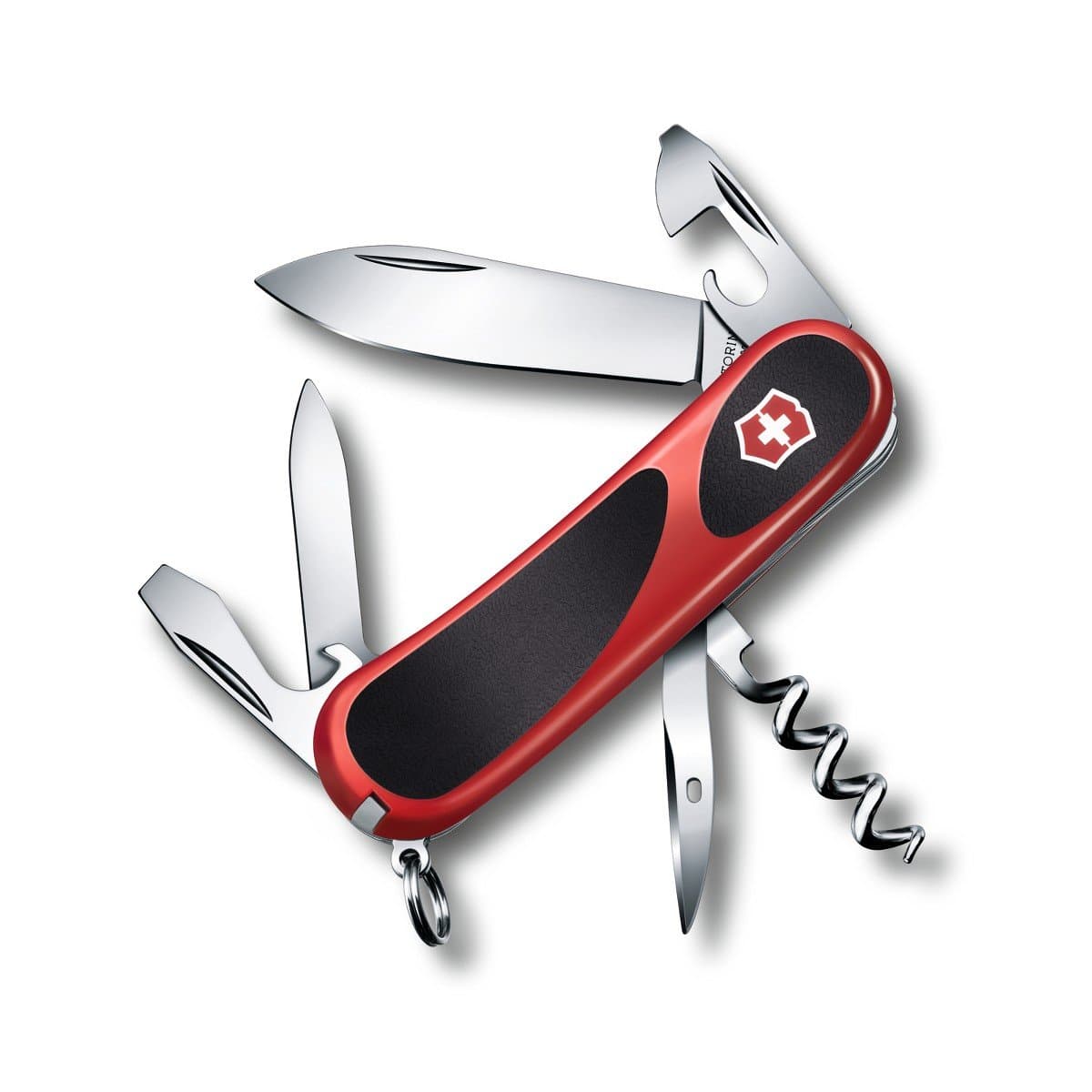 Swiss Army EvoGrip 10 Pocket Knife, Red/Black, 85mm