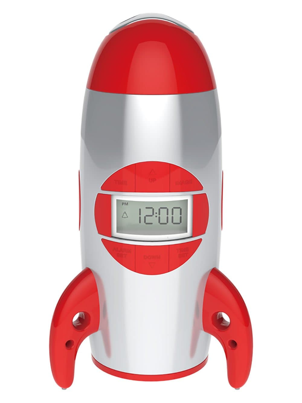 Big Red Rooster BRRC100 Rocket Ship Projection Alarm Clock, Operates On 3 C Batteries (Not Included)