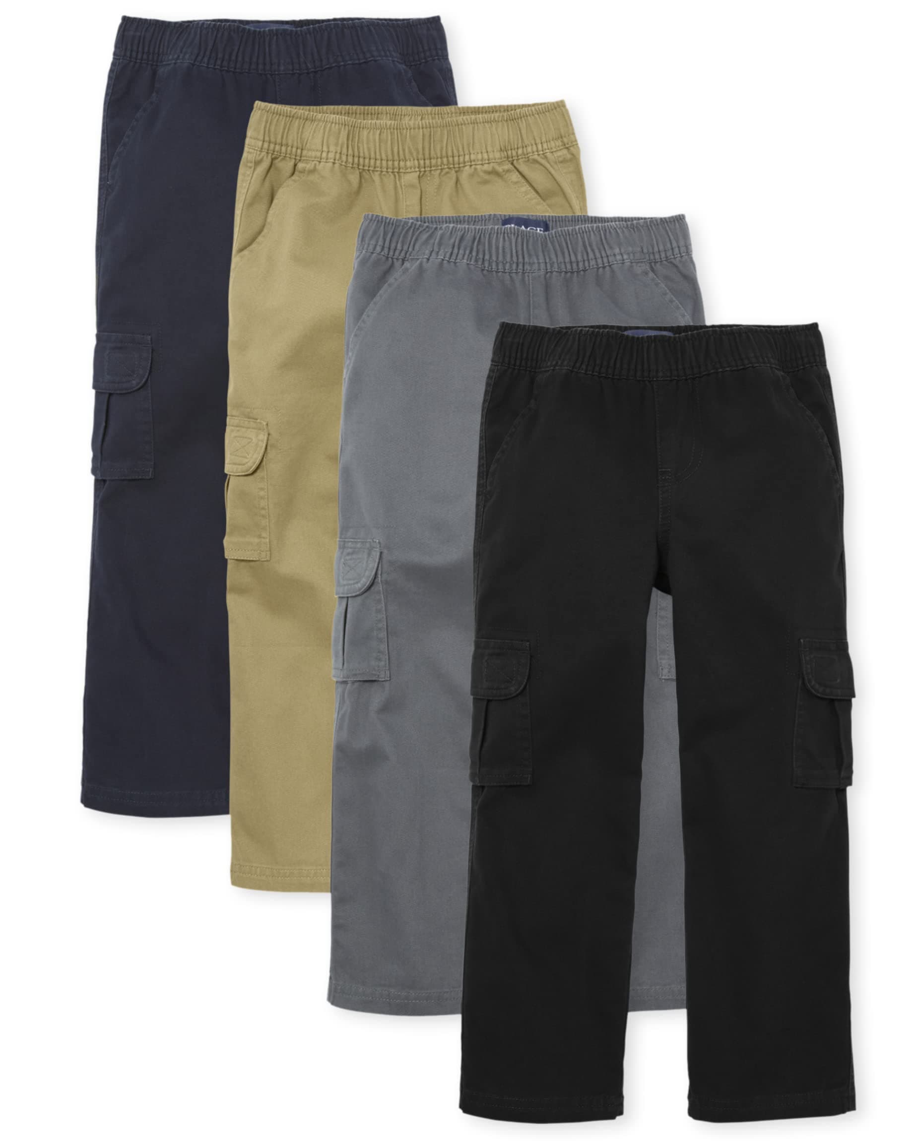 The Children's Place Boys' Pull on Cargo Pants, Multipacks