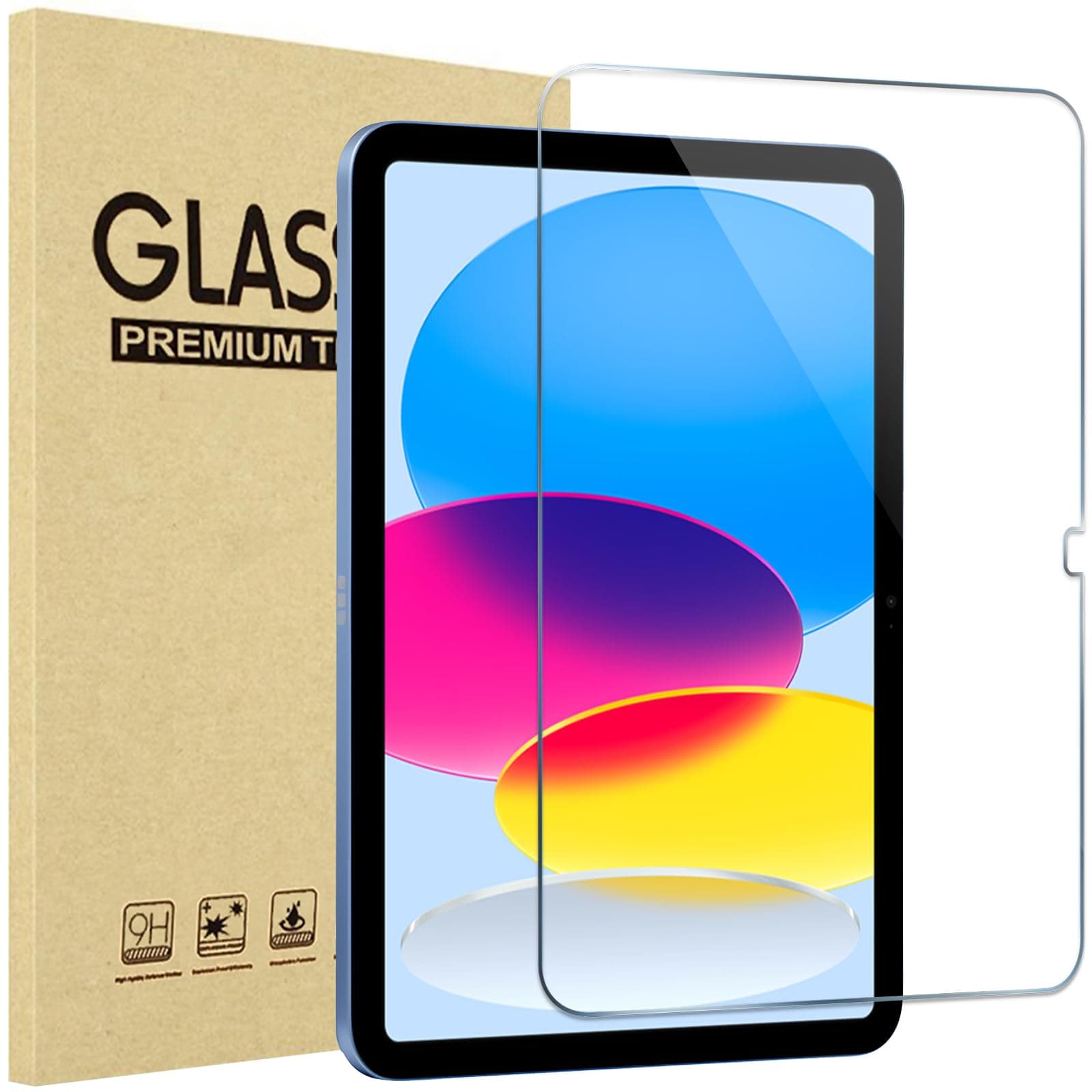 ProCase [1 Pack] Screen Protector for iPad A16 2025 11th/10th 2022 Generation (11-inch/10.9), HD Clear Tempered Glass Film Guard