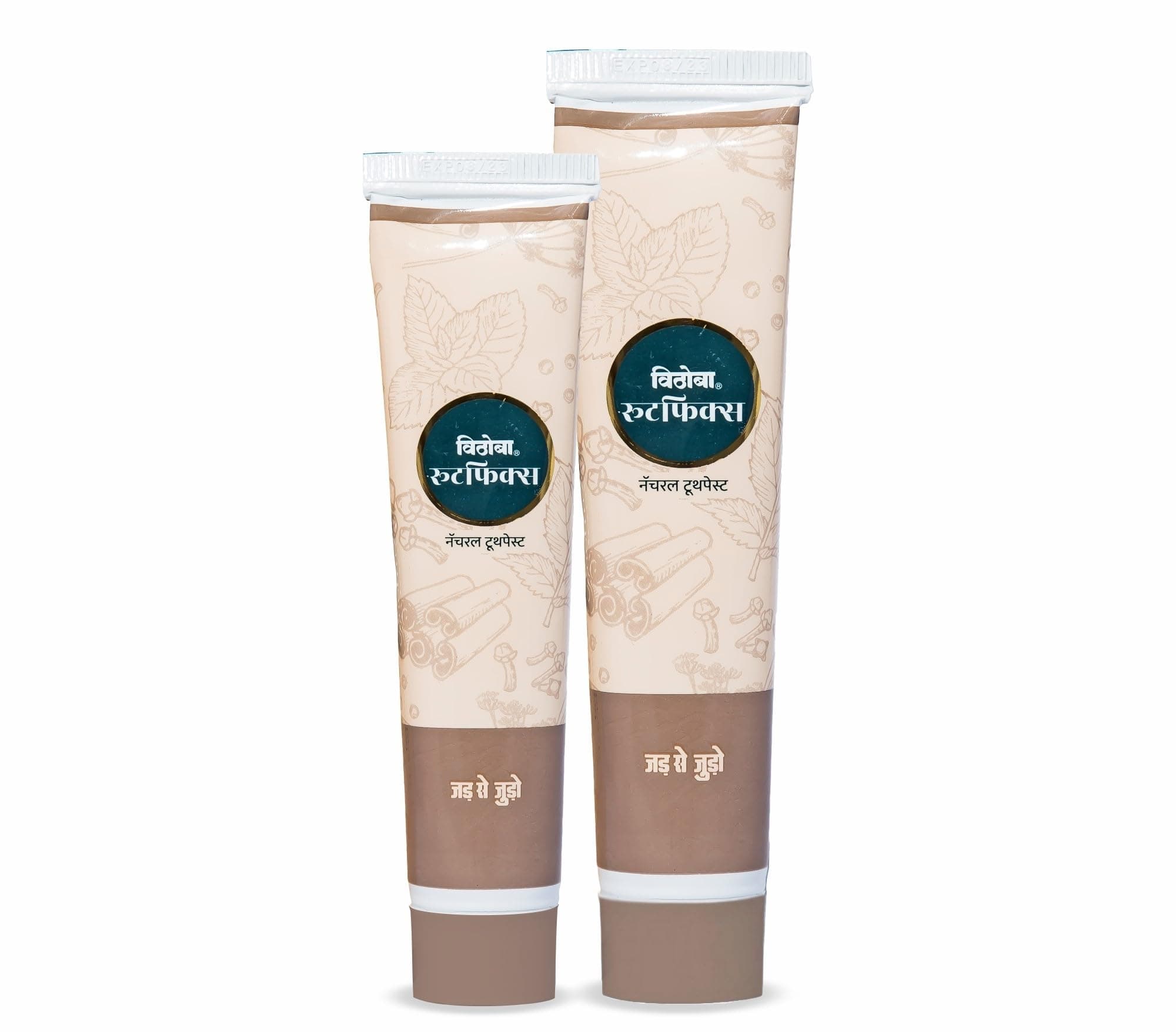 Vithoba Ayurvedic Rootfix Toothpaste | Ayurvedic Toothpaste | Ayurvedic Tooth Whitner For Oral Health With Natural Herbs | Herbal Toothpaste For White Strong Teeth & Refreshing Breath | 150g+80g |