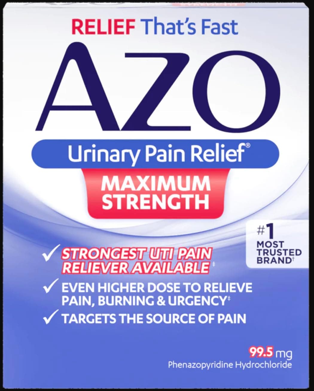 AZO Urinary Pain Relief Max Strength 12 Count Tablets