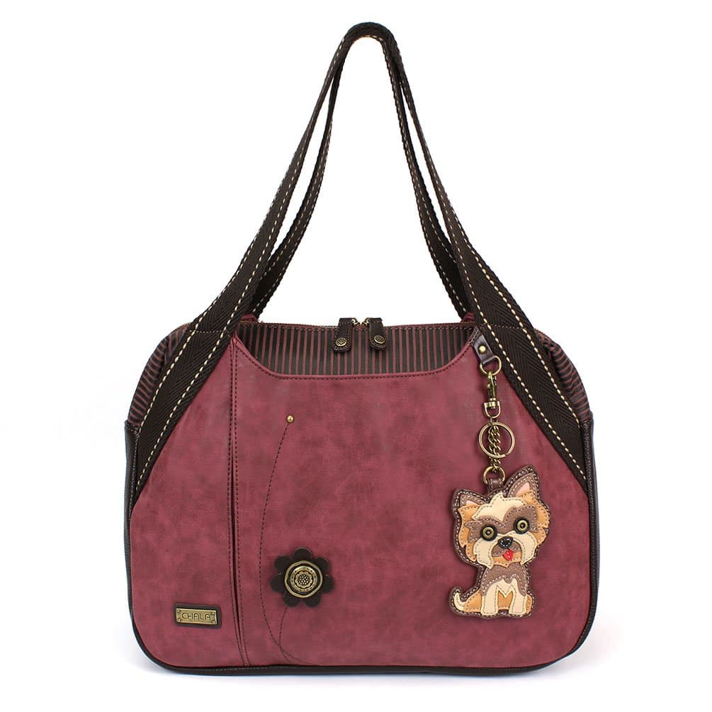 Chala Bowling Tote Bag Burgundy