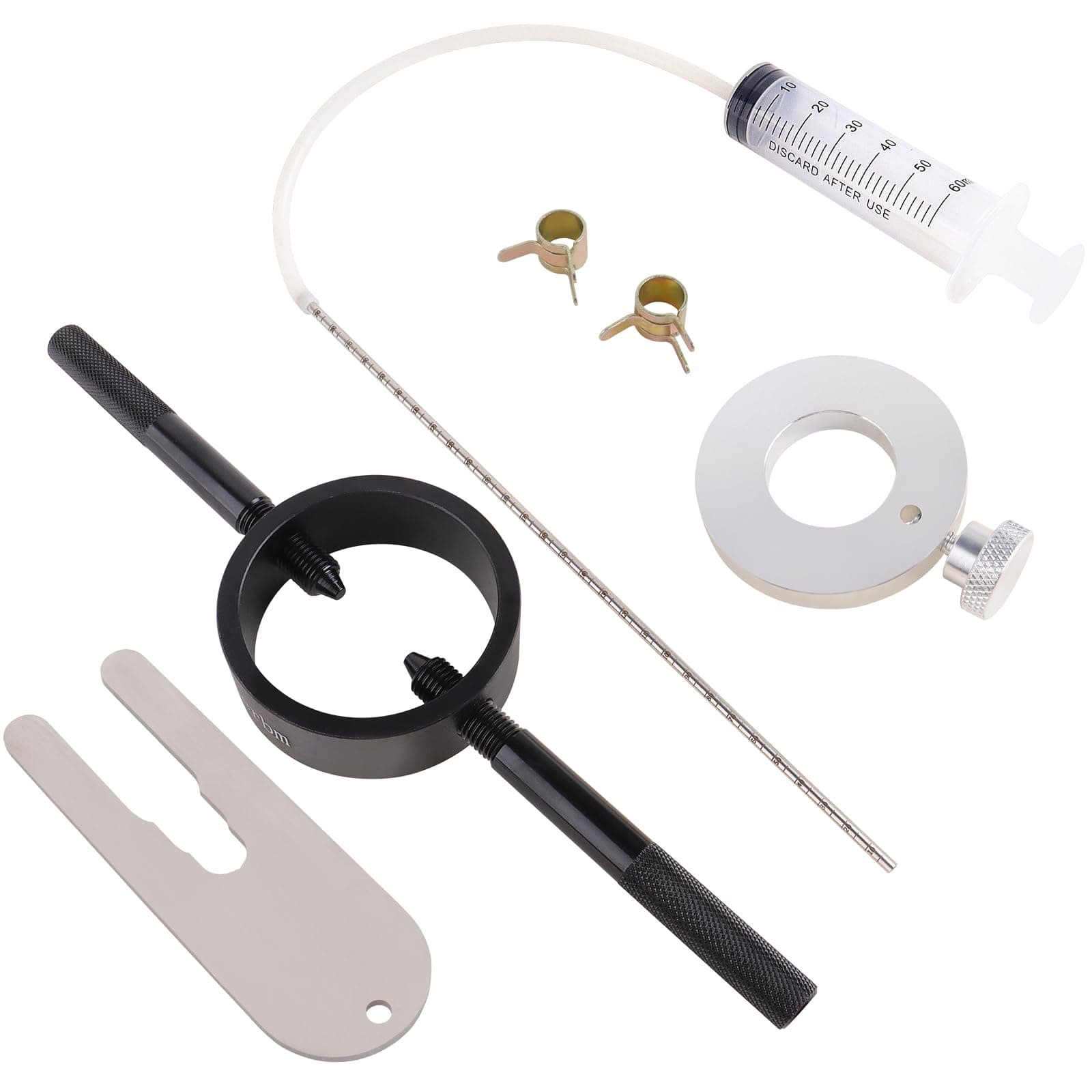 Universal Motorcycle Fork Spring Compressor Tool Kit Works with Most Upside Down Streetbike & Motorcycle Forks