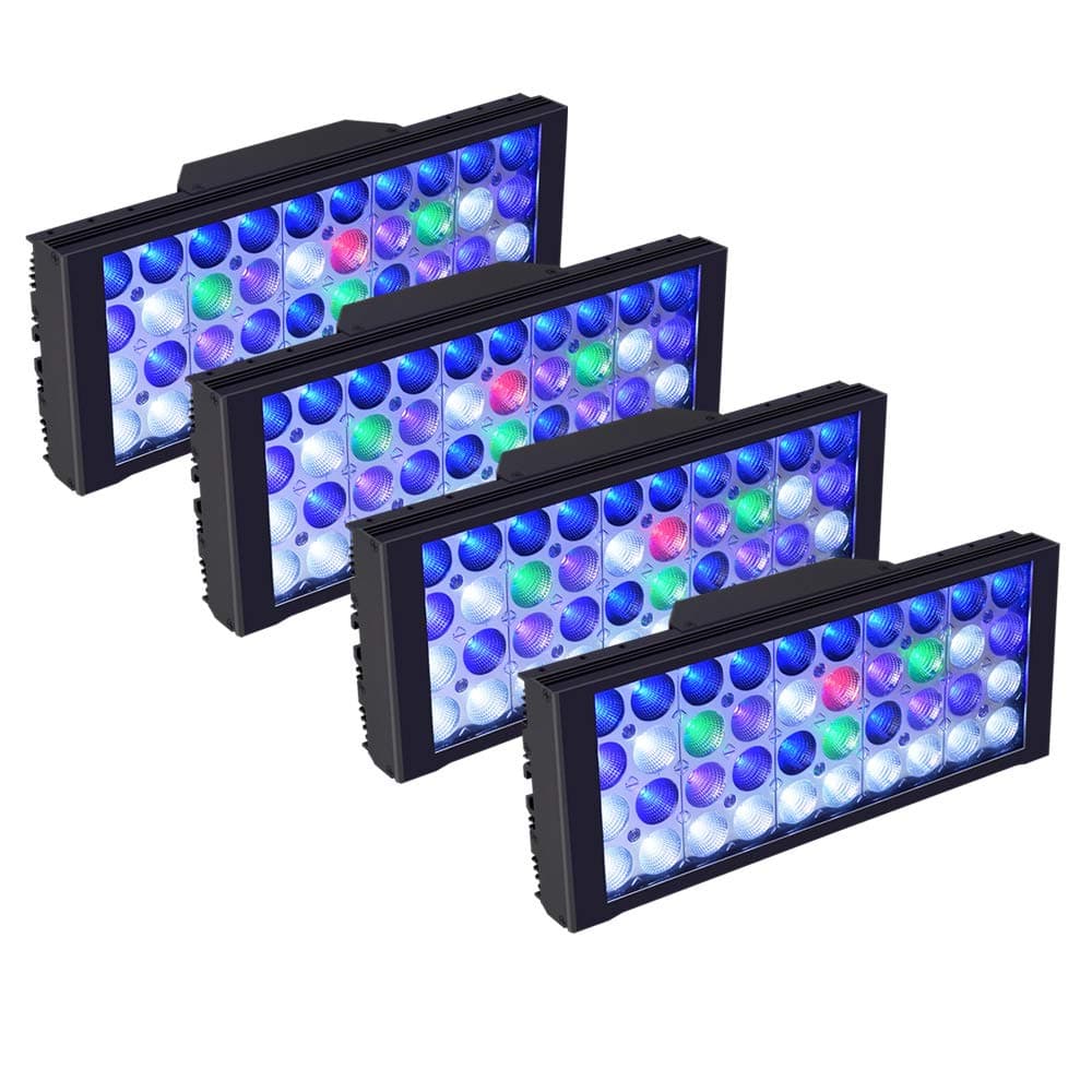 PopBloom 480W 4X LED Aquarium Light, Timer Control Marine Lighting for 60”-72” Coral Reef Fish Tank, Saltwater LED Lamp Programmable Dimmable SPS/LPS (60”-72” Tank no WiFi)