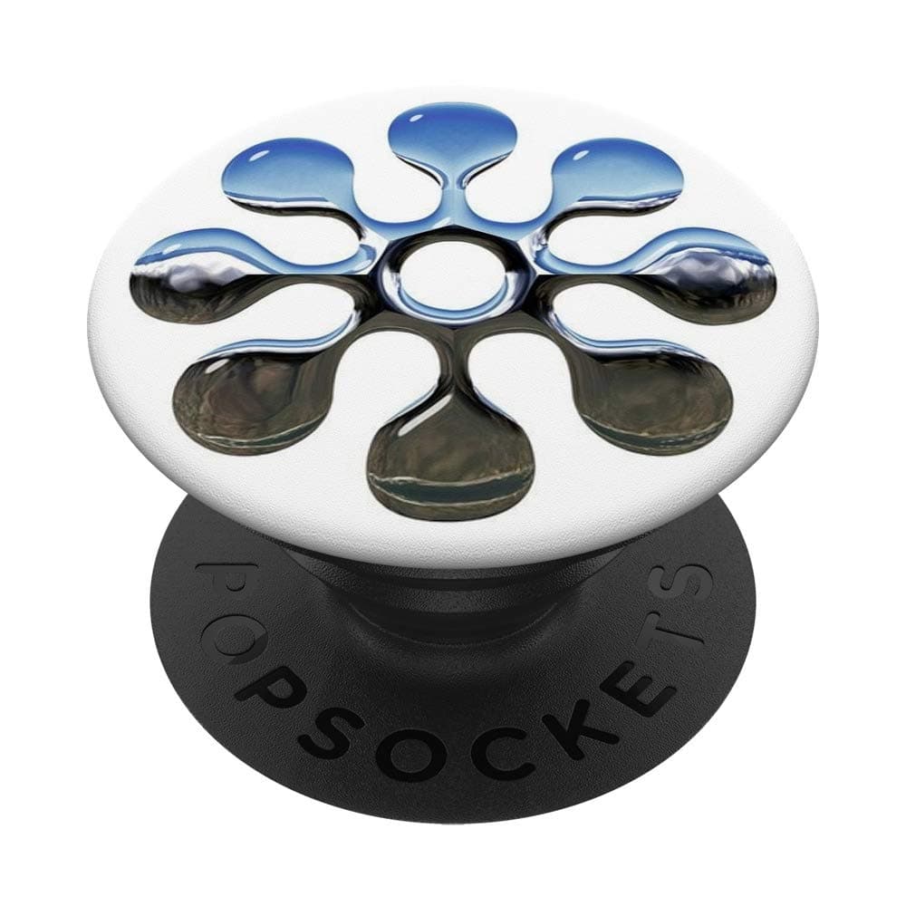 FIDGET SPINNER METALIC SILVER COLOR IMAGE PopSockets Swappable PopGrip